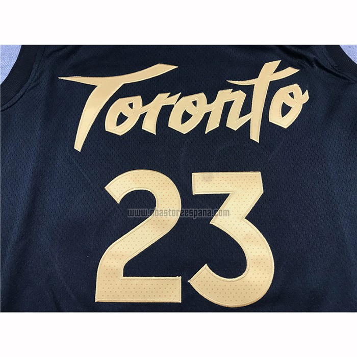 Camiseta Toronto Raptors Fred Vanvleet NO 23 Ciudad 2019-20 Negro